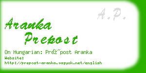 aranka prepost business card